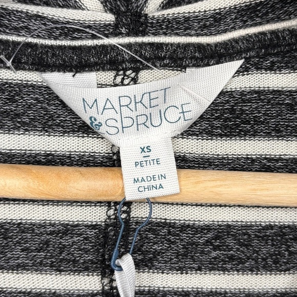 Market & Spruce striped hoodie size XSP - Picture 3 of 7